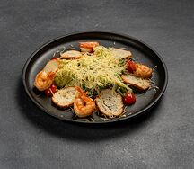 Цезарь с тигровыми креветками