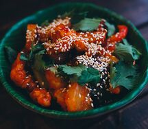 Свинина габаджоу с овощами