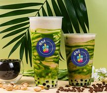 Фисташковый латте с тапиокой L