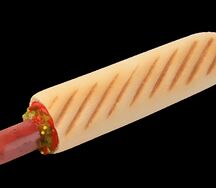 Френч-дог с сосиской три перца и сыр