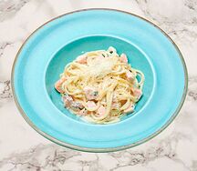 Паста с лососем