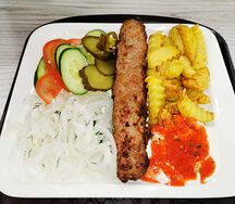 Люля-кебаб из баранины с картошкой