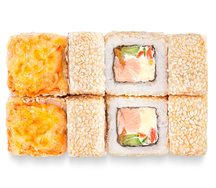 Запеченный ролл с курицей