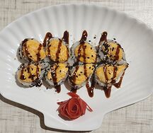 Запечённый капля лосося