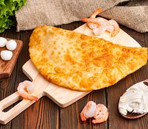Чебурек с тигровой креветкой