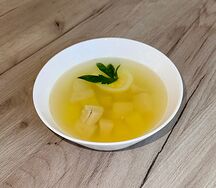 Куриный суп с яйцом 