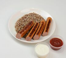 Колбаски домашние с гречей