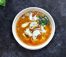Пельмени с овощами