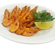 Креветки жареные