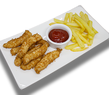 Куриные палочки с картофелем фри