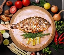 Дорадо на мангале