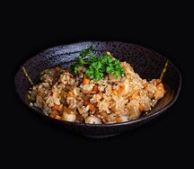 Рис жареный пирафу с овощами