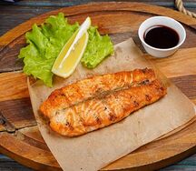 Семга на мангале