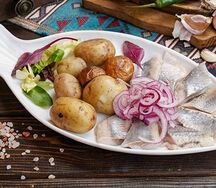 Селедка с картофелем