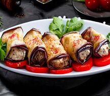 Баклажаны с орехами