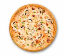 Пицца с курицей и грибами