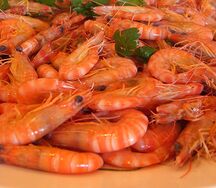 Креветки отварные