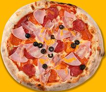 Пицца Мясное ассорти маленькая