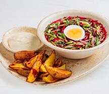 Холодник классический с картофельными дольками