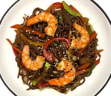 Яки соба с креветками