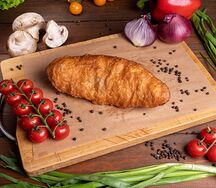 Жареные пирожки с сосиской