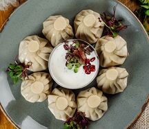 Жареные хинкали с сыром