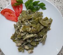 Ձվածեղ լոբով
