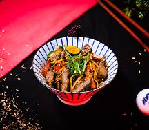 Удон с говядиной