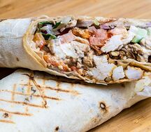 Шаурма стандартная с грибами и с сыром