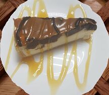 Чизкейк Брауни с карамелью