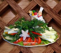 Овощной букет с сыром