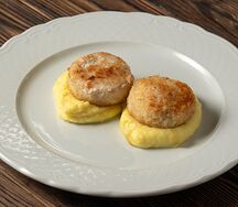 Куриные котлетки с пюре
