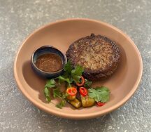 Мясная котлета Техникум, картофельное пюре