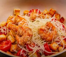 Салат Цезарь с Креветками