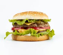 Бургер двойной со свининой