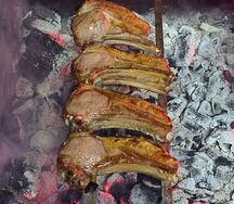 Шашлык из бараньей корейки