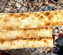 Шаурма с курицей и картофелем фри