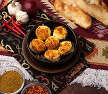 Шампиньоны с сыром