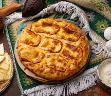 Хачапури с копчёным сыром