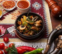Картофель с грибами