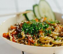 Удон с овощами