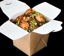 Вок с креветками