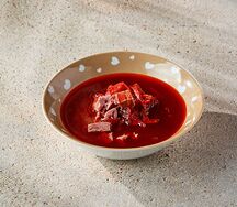 Борщ с говядиной детский