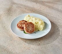 Котлетки из курочки с пюре