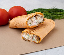 Шаверма в сырном лаваше двойная