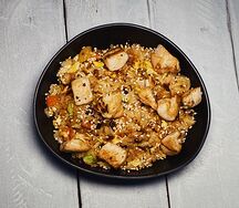 Рис жареный с курицей