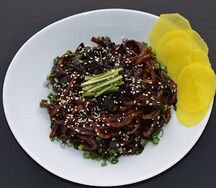 Чаджанмен с курицей