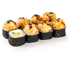 Запечённый с креветкой