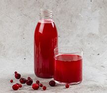 Клюквенно-брусничный морс