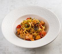 Спагетти с лососем
